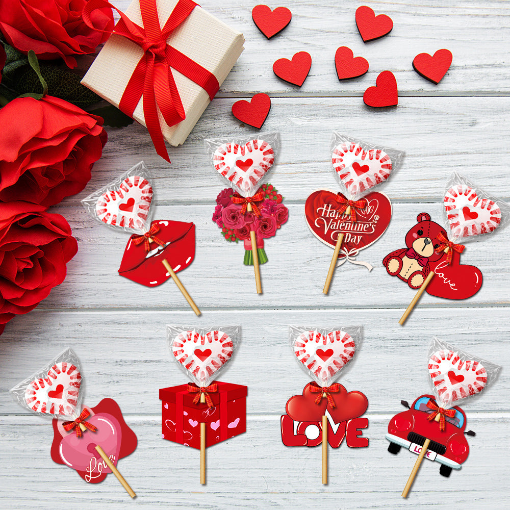 Décoration de la Saint-Valentin Support de carte d'amour Cadeau Fournitures de fête