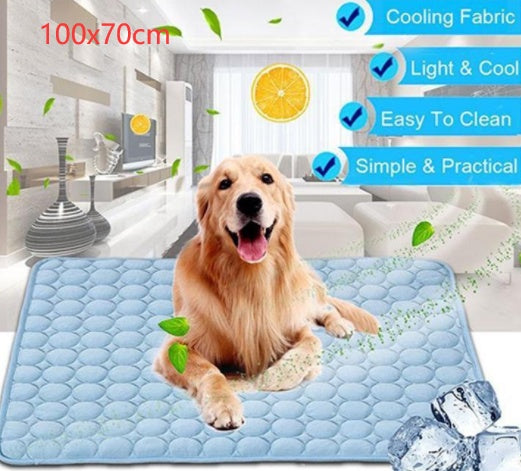 Coussin de refroidissement en soie pour animaux de compagnie