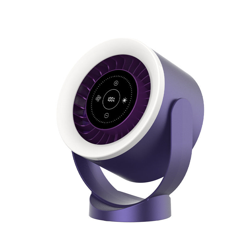 Lampe de ventilateur de circulation de chargement USB mini murale pour chambre à coucher et cuisine