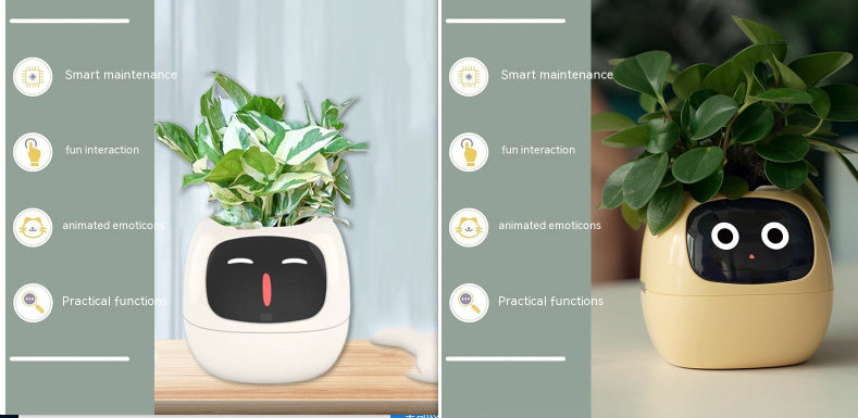 Planificateur Intelligent Amusement Inépuisable Plus de 49 Expressions Riches 7 Capteurs Intelligents et Puces AI Facilitent et Rendent Agréable la Culture des Plantes