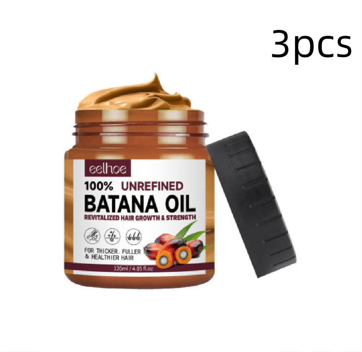 Après-shampooing à l'huile de batana pure, masque capillaire lissant et lissant, traitements anti-chute, pointes fourchues, cheveux abîmés et pelucheux
