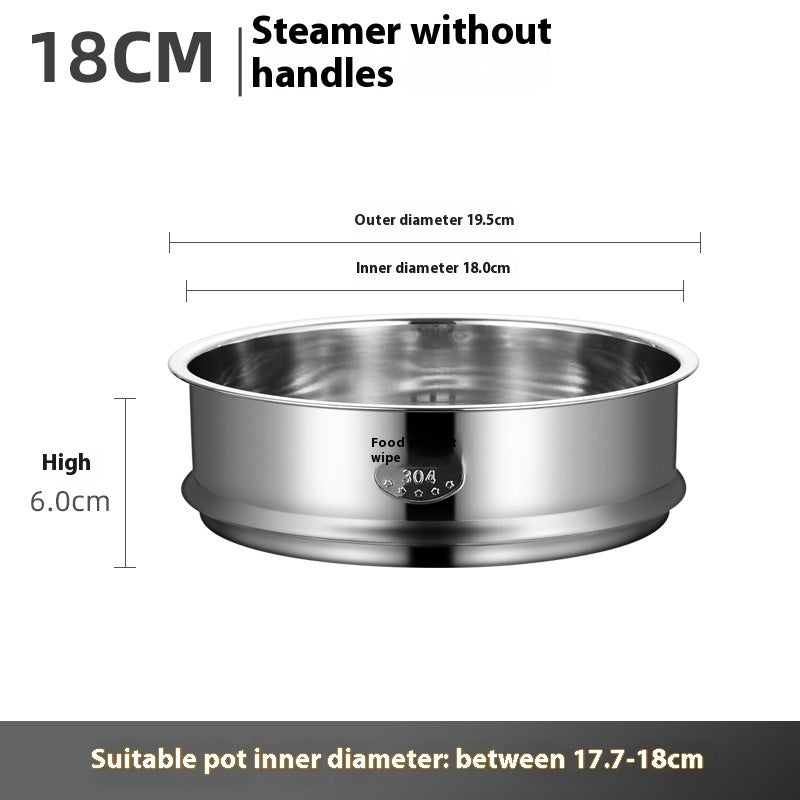 Râtelier de cuisson à vapeur universel en acier inoxydable 304 avec poignée pour chaudière électrique.