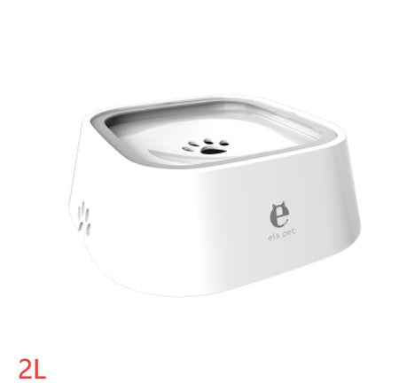 1,5 L Bol d'eau pour chat et chien, bol flottant transporté, distributeur d'eau anti-débordement, fontaine pour animaux, fournitures pour chiens en ABS et PP.