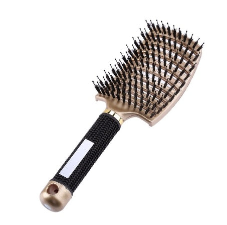 Brosse à cheveux Anti Klit Brushy Haarborstel pour femmes, brosse démêlante, poils en nylon, massage du cuir chevelu, brosse à teaser.