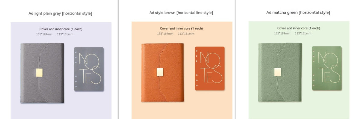 Coffret cadeau de cahiers à feuilles mobiles haut de gamme pour entreprise