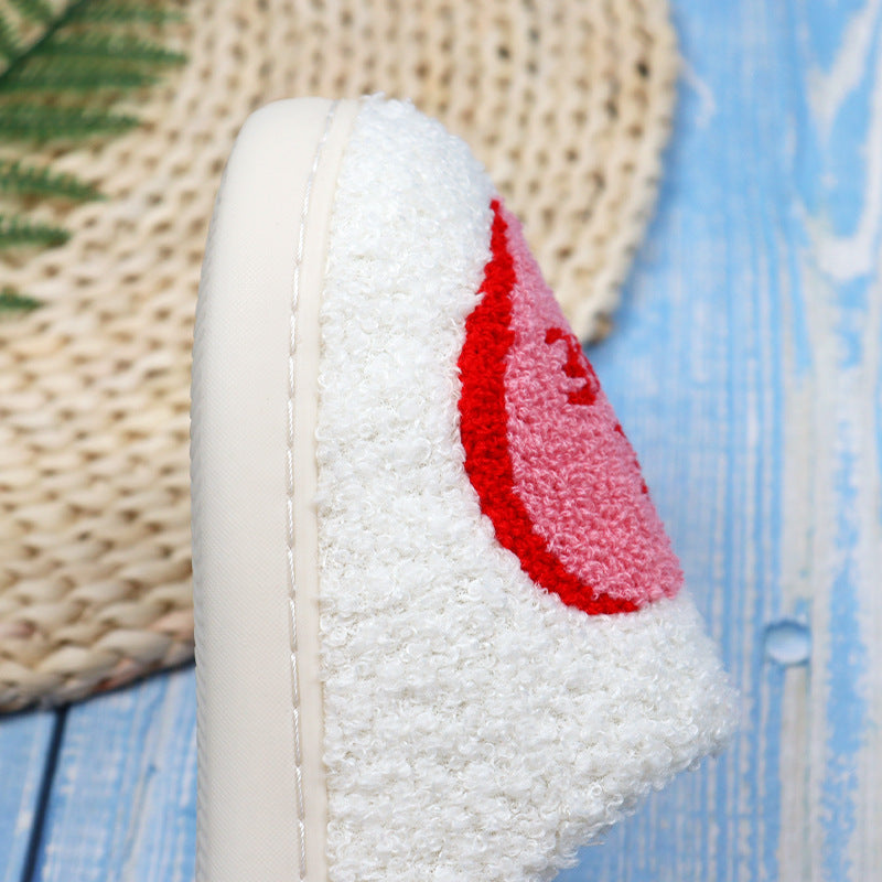 Pantoufles en coton pour la Saint-Valentin, pantoufles d'intérieur pour femmes, printemps-automne, en coton, antidérapantes, douces et chaudes, chaussures de maison, pour couple, pantoufles simples en peluche
