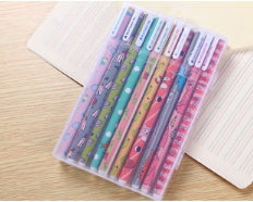 Lot de 10 stylos à encre gel colorés, cadeau promotionnel, papeterie, fournitures scolaires et de bureau