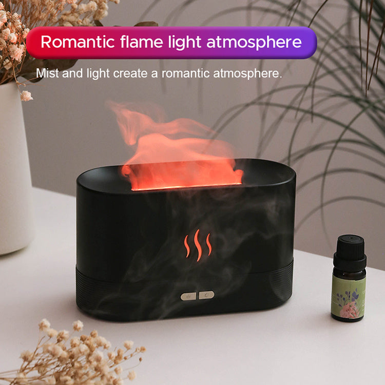 Humidificateur à ultrasons USB à flamme, meilleur vendeur de 2022, diffuseur d'arômes à LED RGB coloré.
