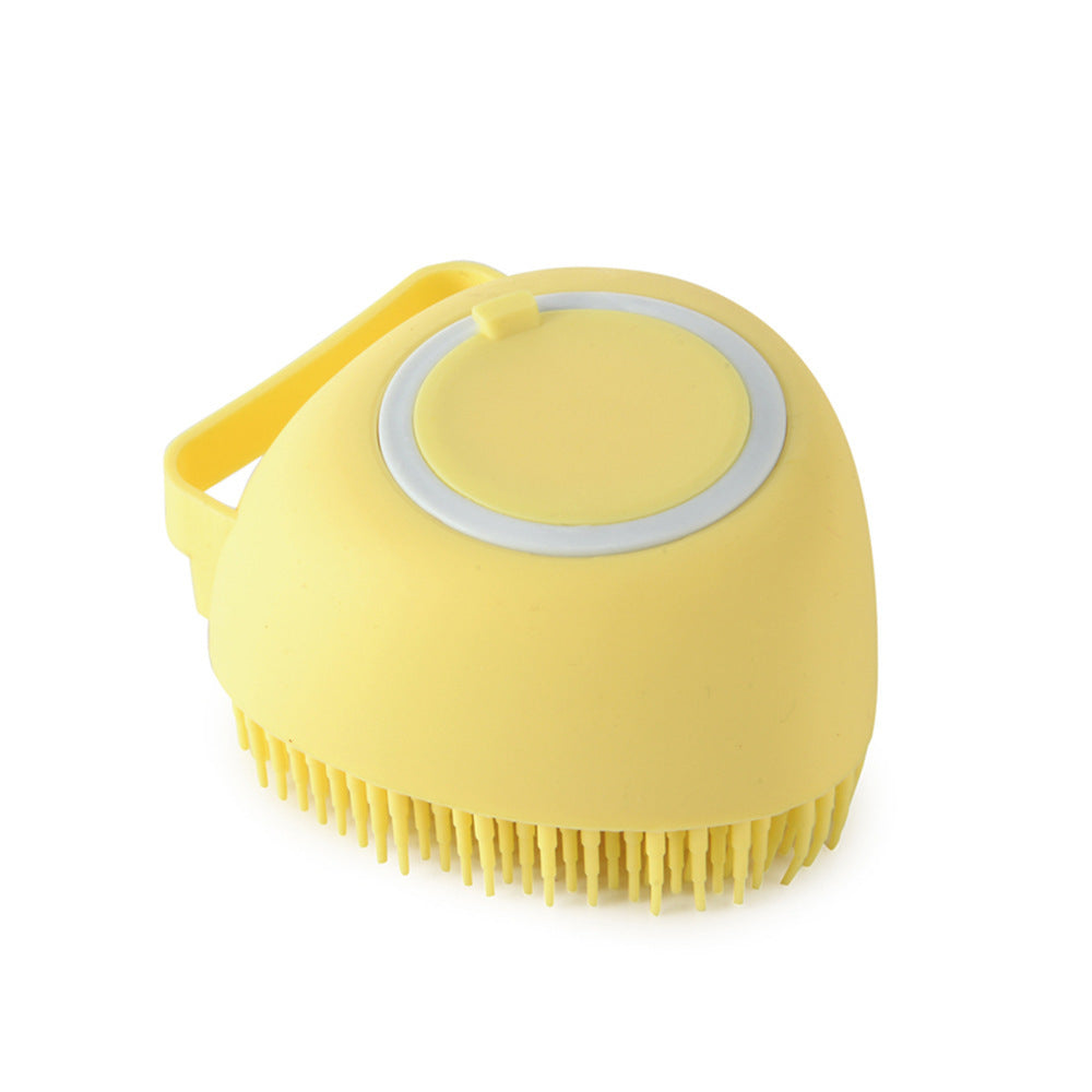 Gants de bain en silicone pour chien avec brosse de massage, outil de nettoyage pour animaux de compagnie, brosse à peigne pour chien, peut verser du shampooing, fournitures de toilettage pour chien.