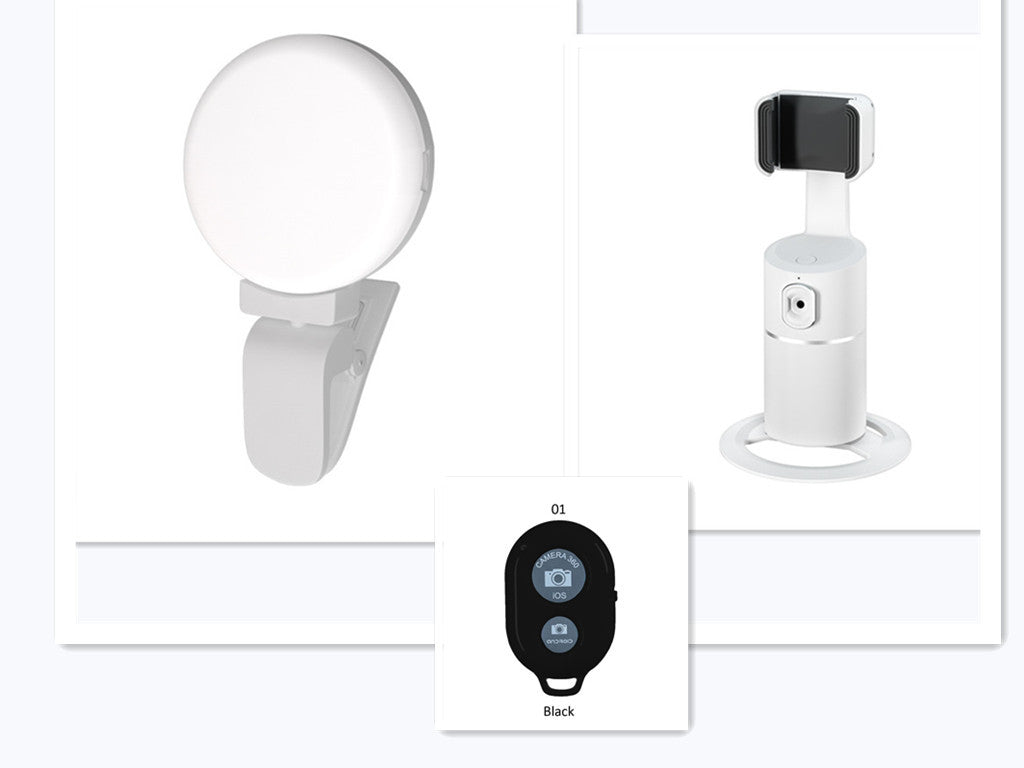 Support de diffusion en direct pour téléphone mobile avec suivi de reconnaissance faciale intelligente PTZ