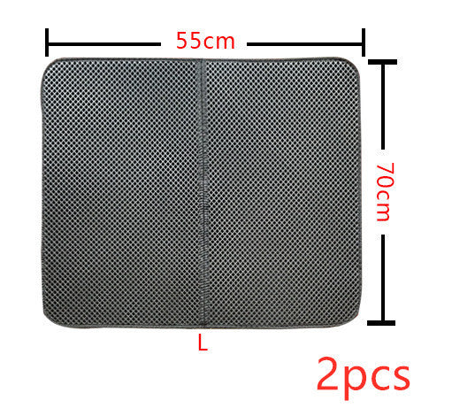 Tapis de lit pour chats à double couche, tapis de litière pour animaux de compagnie, tapis de piégeage pour litière, produit pour animaux de compagnie, matelas pour chats, tapis de nettoyage pour la maison.