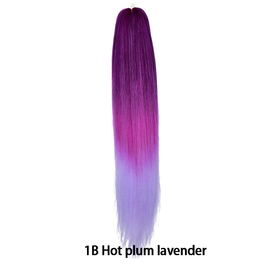Kani Karen Silk Fibre chimique Perruque Tresse Extension de cheveux tressés Bloc de traction Grande tresse