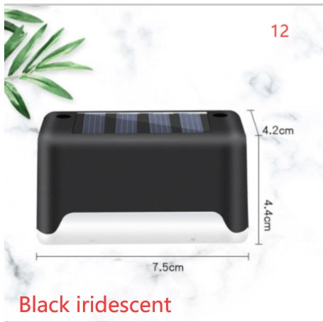 Nouvelle lampe de clôture solaire LED étanche à mise à niveau, lumières de terrasse solaires, lumière de marche solaire extérieure pour patio, escaliers, jardin, allée, pas de jardin.