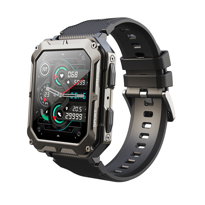 Montre connectée Bluetooth Talk pour l'extérieur, trois modes de sport anti-poussière, compteur de pas étanche
