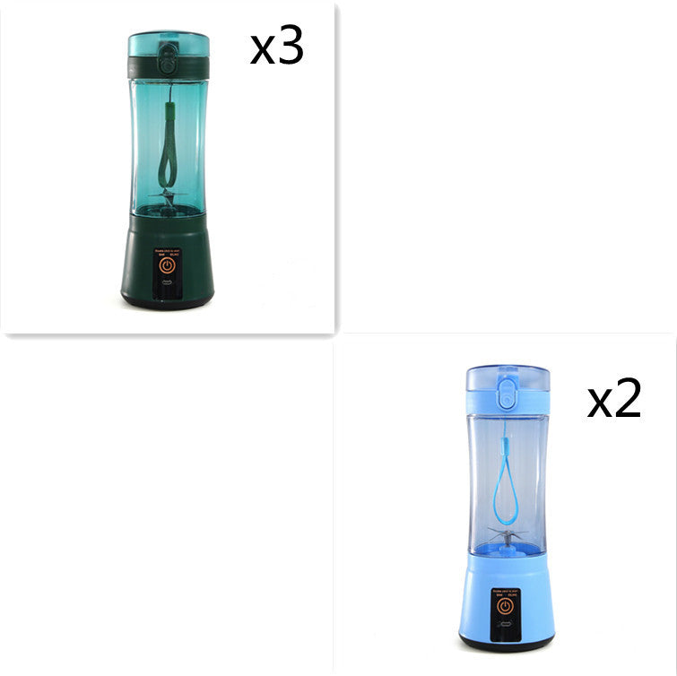 Extracteur de jus de fruits électrique portable sans fil, mixeur mini rechargeable par USB, machine à smoothie multifonction pour l'été, fournitures de cuisine.