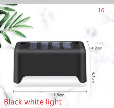 Nouvelle lampe de clôture solaire LED étanche à mise à niveau, lumières de terrasse solaires, lumière de marche solaire extérieure pour patio, escaliers, jardin, allée, pas de jardin.