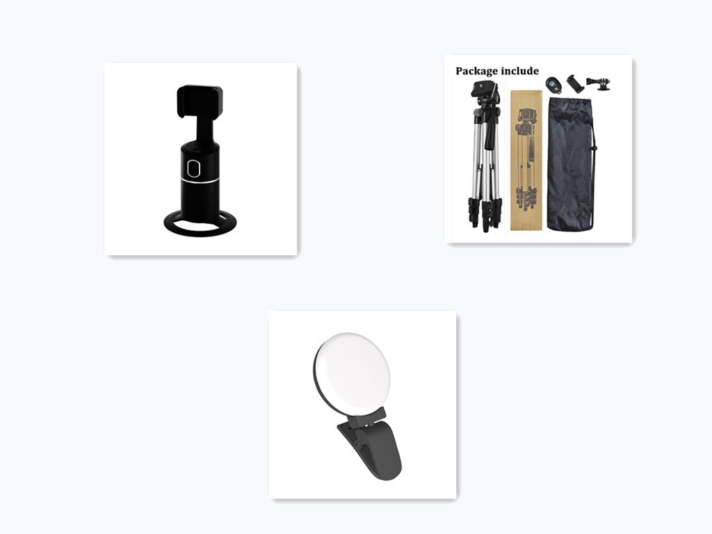 Support de diffusion en direct pour téléphone mobile avec suivi de reconnaissance faciale intelligente PTZ