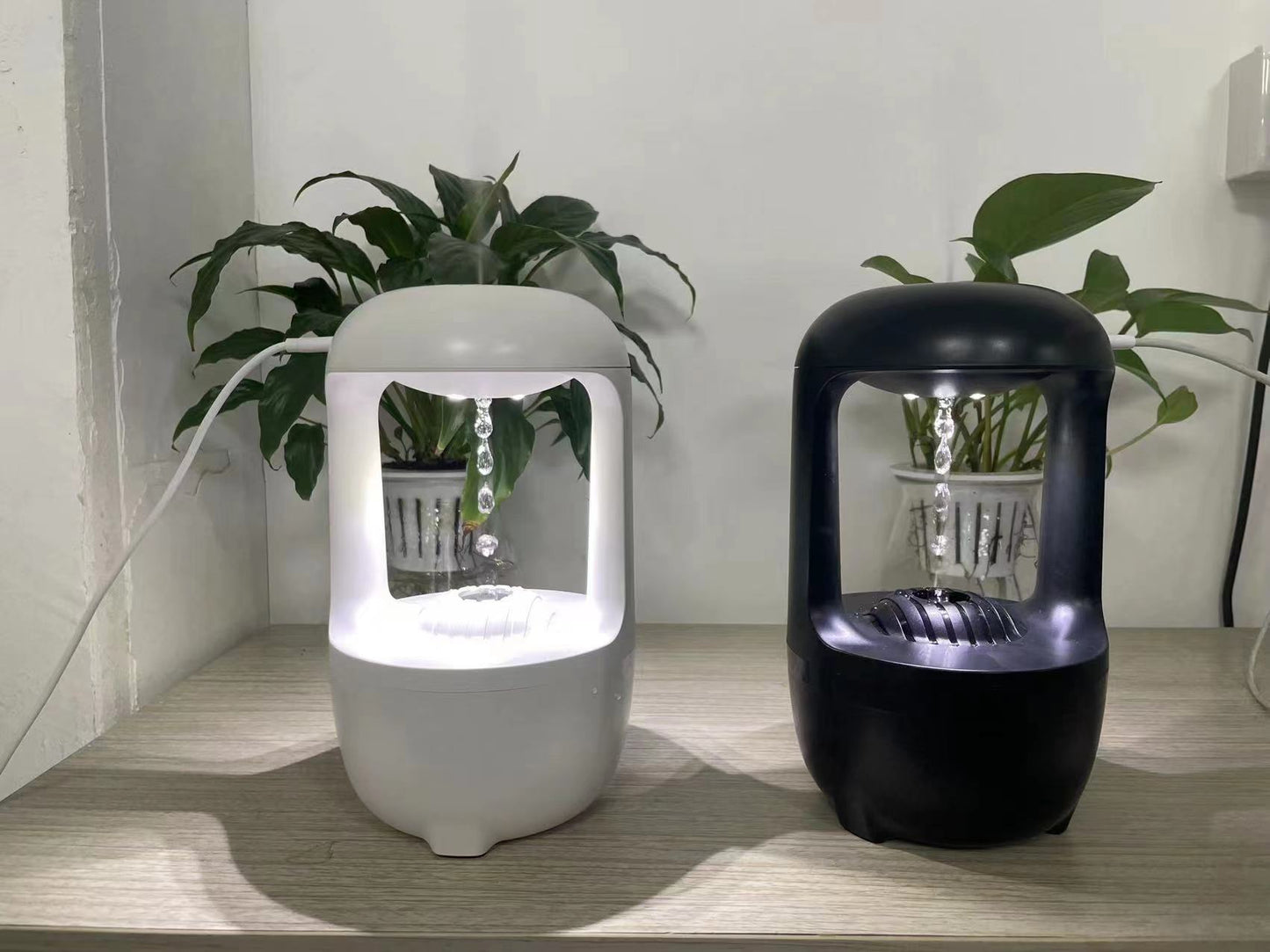 Humidificateur anti-gravité à goutte d'eau, machine d'aromathérapie à retour arrière, grande capacité, silencieuse, brouillard épais, pulvérisateur domestique pour bureau et chambre.
