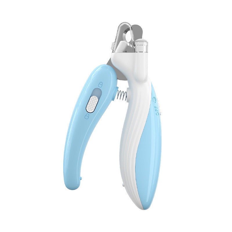 Ciseaux à ongles pour animaux de compagnie, ciseaux à ongles pour chiens, ciseaux à ongles pour chats, meuleuse à ongles électrique à LED, fournitures pour animaux de compagnie, lumière LED, ciseaux à ongles pour animaux de compagnie.
