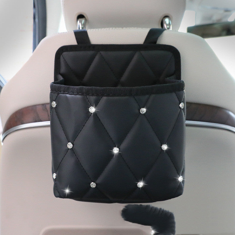 Sac de rangement pour voiture, support de sac à main, organisateur de rangement pour siège de voiture, support de sac à main, rangement intérieur de voiture, organisateur central de voiture.