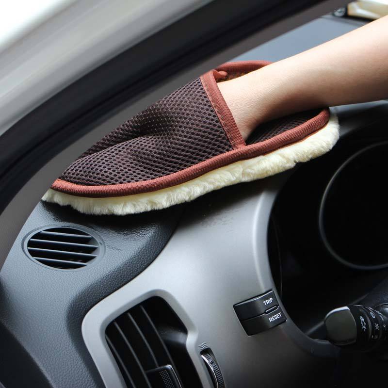 Gants de nettoyage pour lavage de voiture à poils doux, outils de nettoyage pour voiture, moto et entretien automobile.