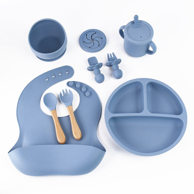 Assiette en silicone pour enfants, convenant aux ménages.