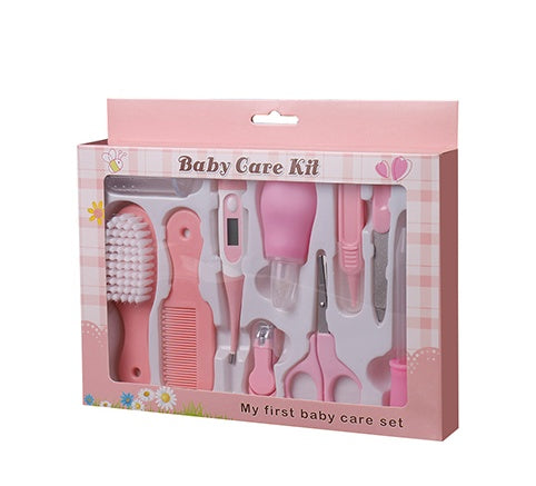 Thermomètre maternel et infantile Alimentation Nasal Soins nasaux Ensemble de 10 pièces Pince de manucure pour bébé Ensemble de coupe-ongles