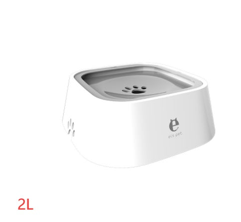 1,5 L Bol d'eau pour chat et chien, bol flottant transporté, distributeur d'eau anti-débordement, fontaine pour animaux, fournitures pour chiens en ABS et PP.