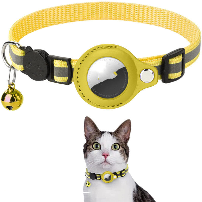Étui de protection étanche pour collier réfléchissant pour Airtag, Air Tag, Airtags, couverture protectrice pour chat, chien, chaton, chiot, collier en nylon.