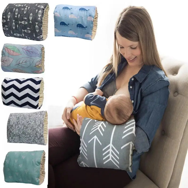 Coussin d'allaitement en coton ajustable pour bébé, lavable, coussin d'allaitement pour nourrissons.