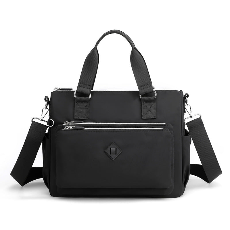 Sac à bandoulière tendance à une épaule en nylon imperméable multicouche pour femmes