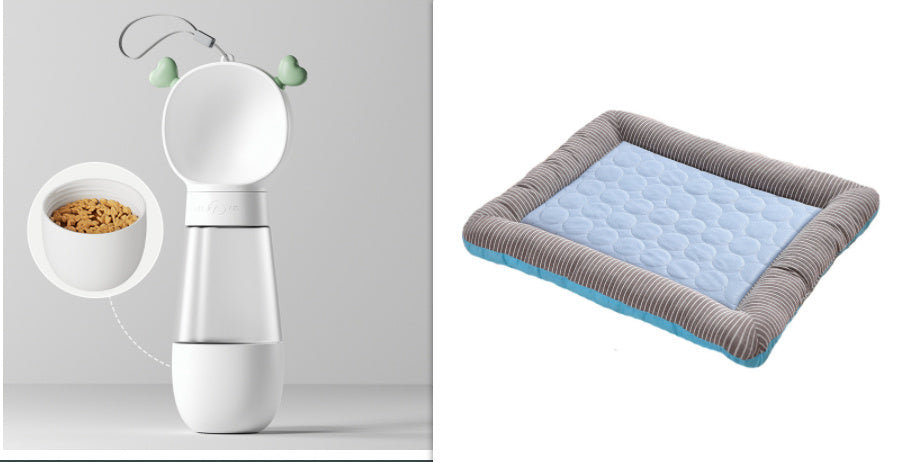 Tapis de refroidissement pour animaux de compagnie pour chiens, chats, chiots et chatons, matelas frais, couverture pour animaux de compagnie en matériau en soie glacée, doux pour le sommeil d'été, bleu, respirant.
