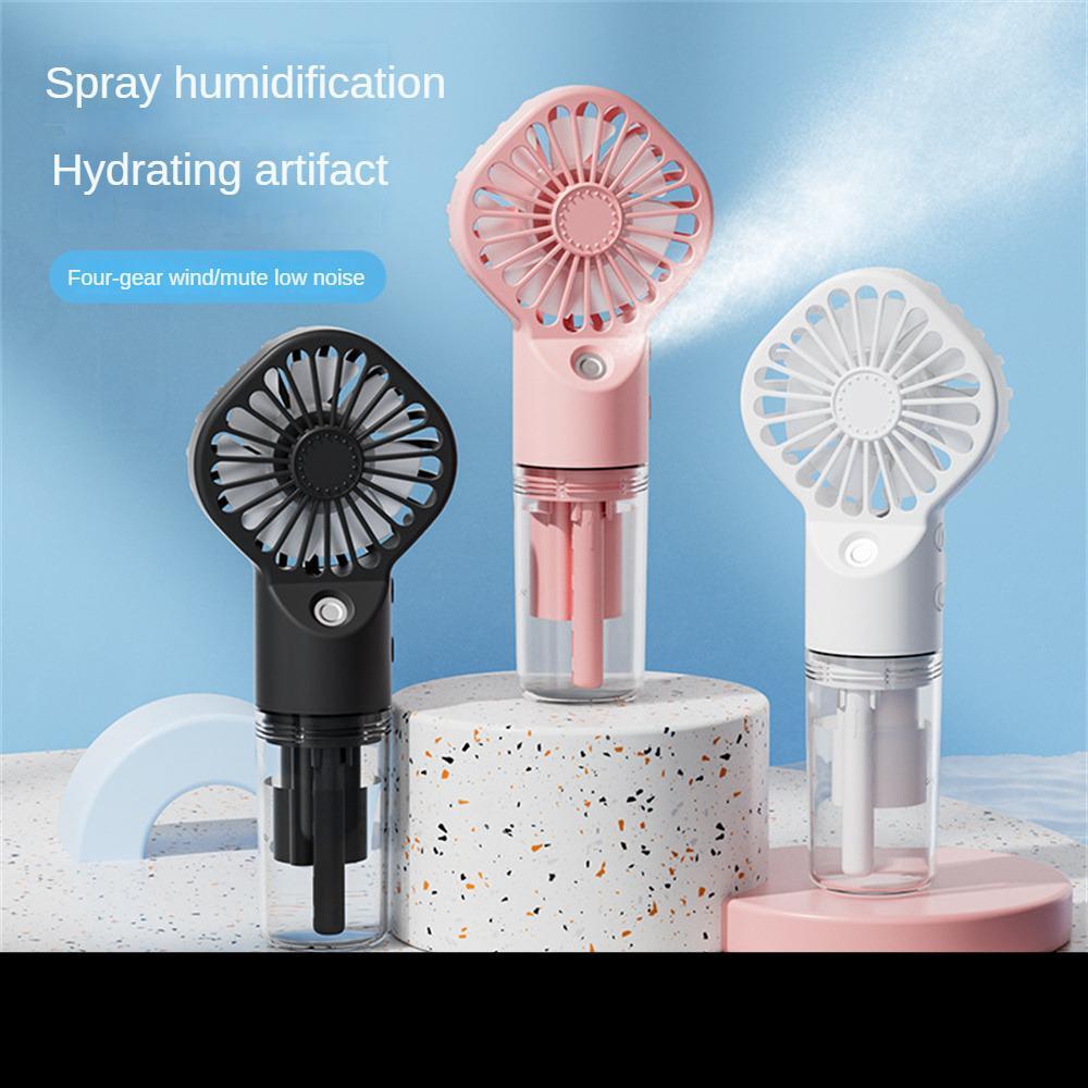 Spray puissant d'humidification, petit ventilateur à brume, humidification, ventilateur portable à chargement USB, ventilateur glacé et rafraîchissant, supplément d'eau.