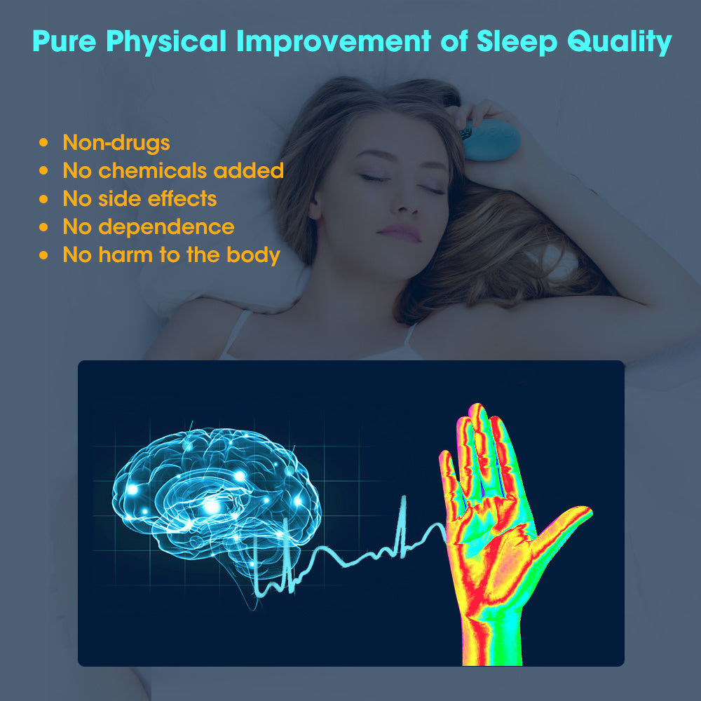 Appareil d'aide au sommeil à micro-courant portatif intelligent pour soulager l'anxiété, la dépression, le sommeil rapide, thérapie du sommeil, appareil pour l'insomnie