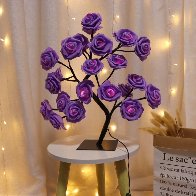 Chambre Rose Arbre Lampe Décoration