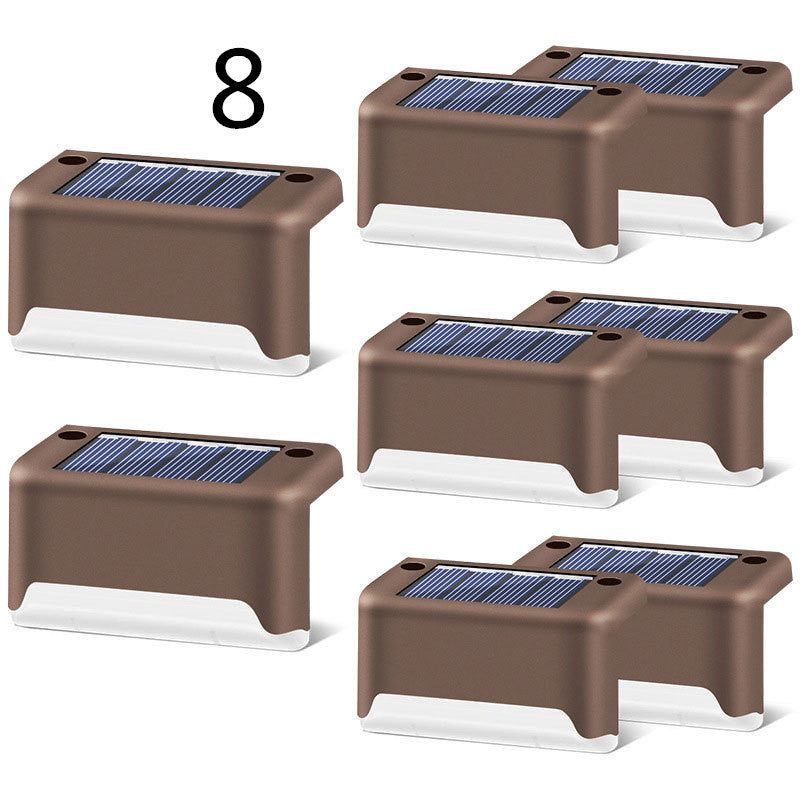 Nouvelle lampe de clôture solaire LED étanche à mise à niveau, lumières de terrasse solaires, lumière de marche solaire extérieure pour patio, escaliers, jardin, allée, pas de jardin.