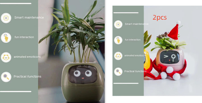 Planificateur Intelligent Amusement Inépuisable Plus de 49 Expressions Riches 7 Capteurs Intelligents et Puces AI Facilitent et Rendent Agréable la Culture des Plantes