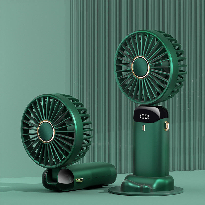 Mini ventilateur électrique portable rechargeable par USB, pliable, à suspendre au cou, ventilateur d'extérieur, refroidisseur d'air puissant et réglable à 5 vitesses