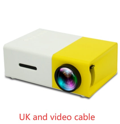 Projecteur portable 3D HD LED de cinéma à domicile compatible HDMI, projecteur audio USB YG300 mini projecteur.