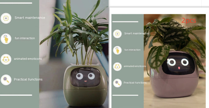 Planificateur Intelligent Amusement Inépuisable Plus de 49 Expressions Riches 7 Capteurs Intelligents et Puces AI Facilitent et Rendent Agréable la Culture des Plantes