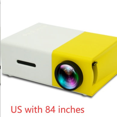 Projecteur portable 3D HD LED de cinéma à domicile compatible HDMI, projecteur audio USB YG300 mini projecteur.