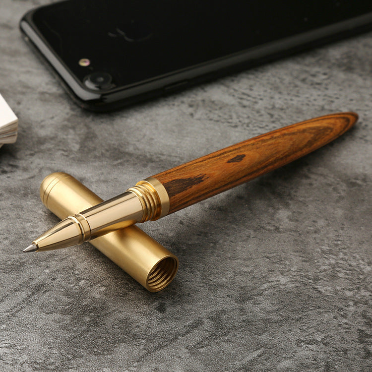 Stylo en métal en bois massif pour cadeau créatif d'affaires
