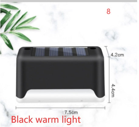 Nouvelle lampe de clôture solaire LED étanche à mise à niveau, lumières de terrasse solaires, lumière de marche solaire extérieure pour patio, escaliers, jardin, allée, pas de jardin.