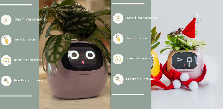 Planificateur Intelligent Amusement Inépuisable Plus de 49 Expressions Riches 7 Capteurs Intelligents et Puces AI Facilitent et Rendent Agréable la Culture des Plantes