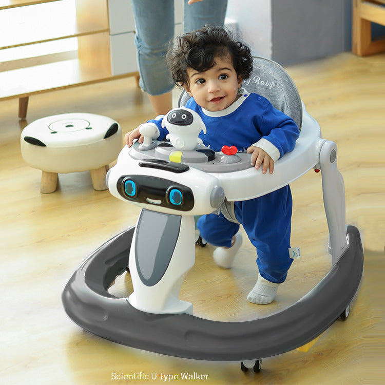 Pousseur pour bébé Anti-O-leg Pousseur multifonctionnel pour enfants Anti-renversement