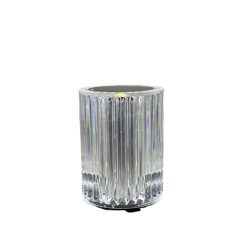 Lampe en cristal, lampe de table, atmosphère, ligne créative, petite lampe de nuit, lumières LED.