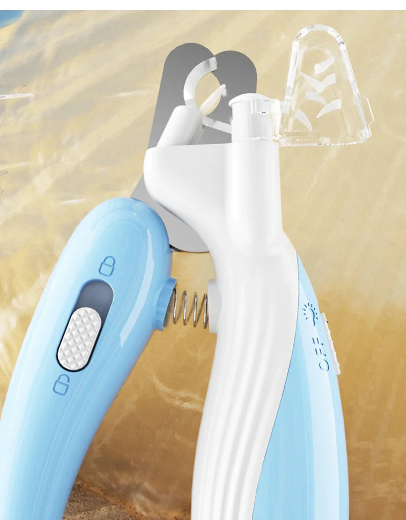 Ciseaux à ongles pour animaux de compagnie, ciseaux à ongles pour chiens, ciseaux à ongles pour chats, meuleuse à ongles électrique à LED, fournitures pour animaux de compagnie, lumière LED, ciseaux à ongles pour animaux de compagnie.