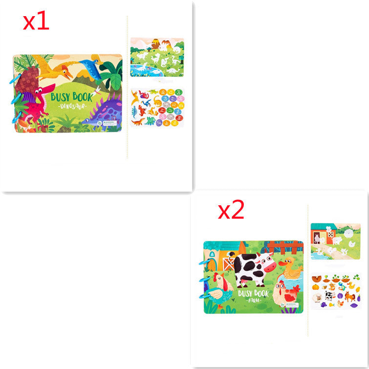 Livre d'activités pour enfants Jouets éducatifs Collage répété