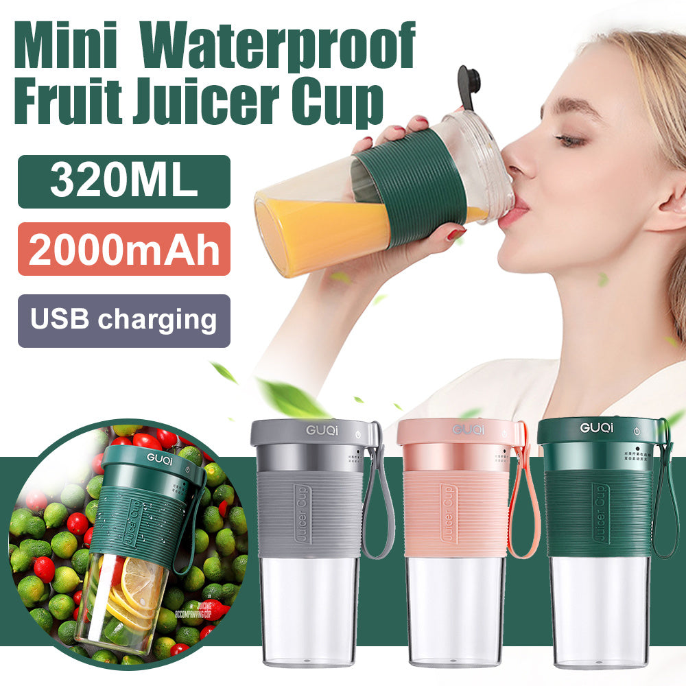 Mixeur portable rechargeable Mini USB, extracteur de jus électrique, appareil à smoothie léger, bouteille de sport, mixeur multifonction.