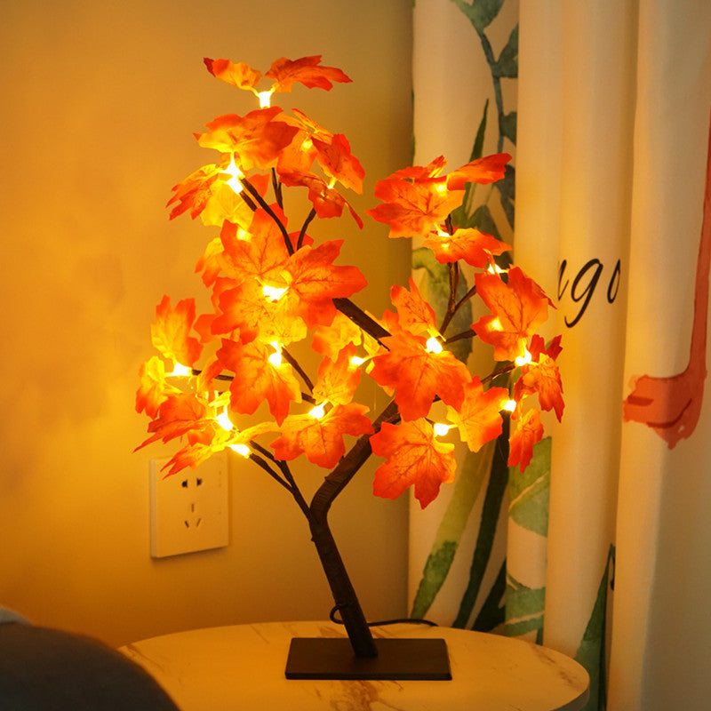 Veilleuse décorative en fibre optique pour chambre à coucher